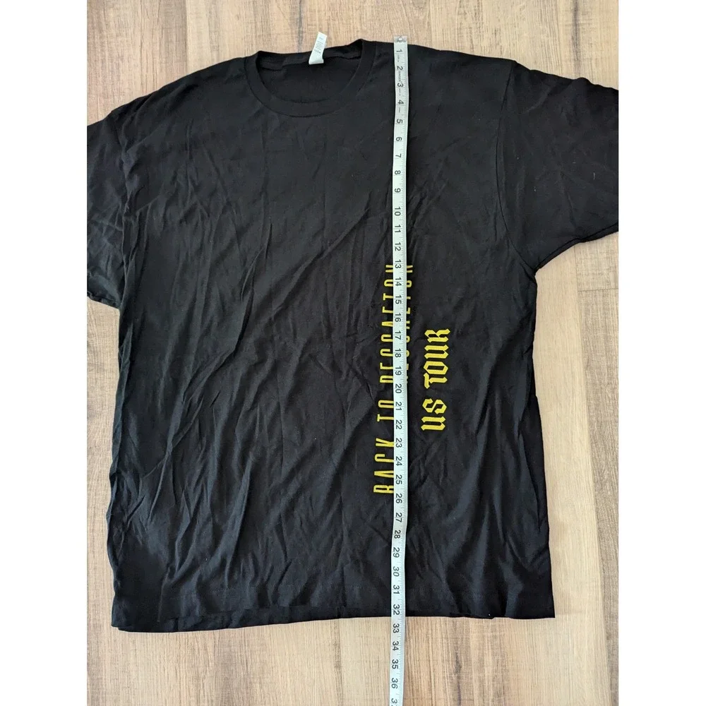 Don Omar Back To Reggaeton US Tour 2024 Concert TShirt Black Mens XXL Tultex 202